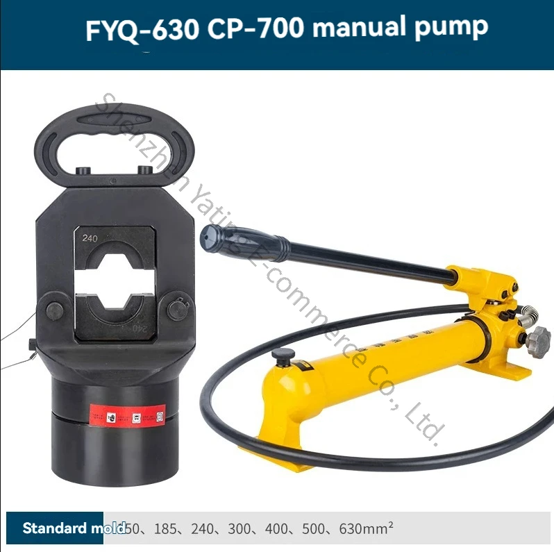 630-type Split Hydraulic Pliers Electric Large Tonnage Wire Crimping Pliers FYQ Crimping Pliers 150-630mm