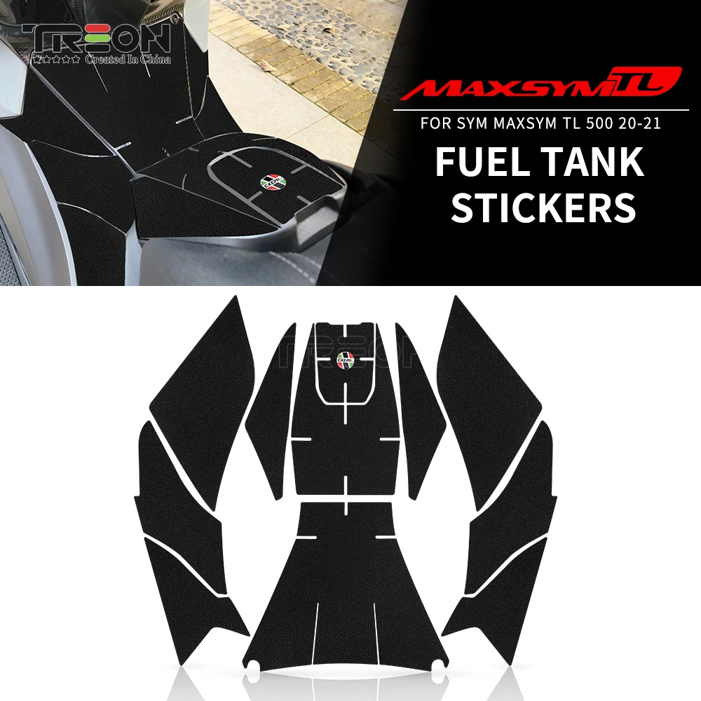 

Motorcycle Protector Anti slip Tank Pad Sticker Gas Knee Grip Traction Side Decal For SYM MAXSYM TL 500 2020 2021