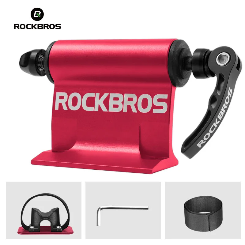 ROCKBROS 자전거 자동차 랙 캐리어 퀵 릴리스 합금 포크 자전거 블록 마운트 랙, MTB 로드 바이크 자전거 액세서리