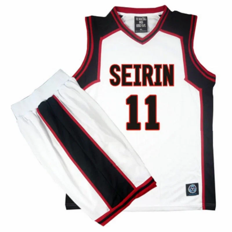 Kuroko no Basket Basuke Cosplay Uniform SEIRIN Basketball Jersey Number 10 11 Kagami Taiga Sportswear T Shirt Shorts Costume Set