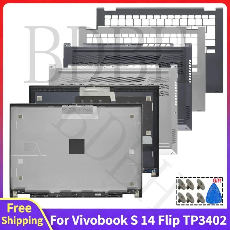 For Vivobook S 14 Flip TP3402 TN340 TP3402Z TN3402Y TN3402Q Replace Screen Rear Lid Top Case Palmrest Bottom Case LCD Back Cover