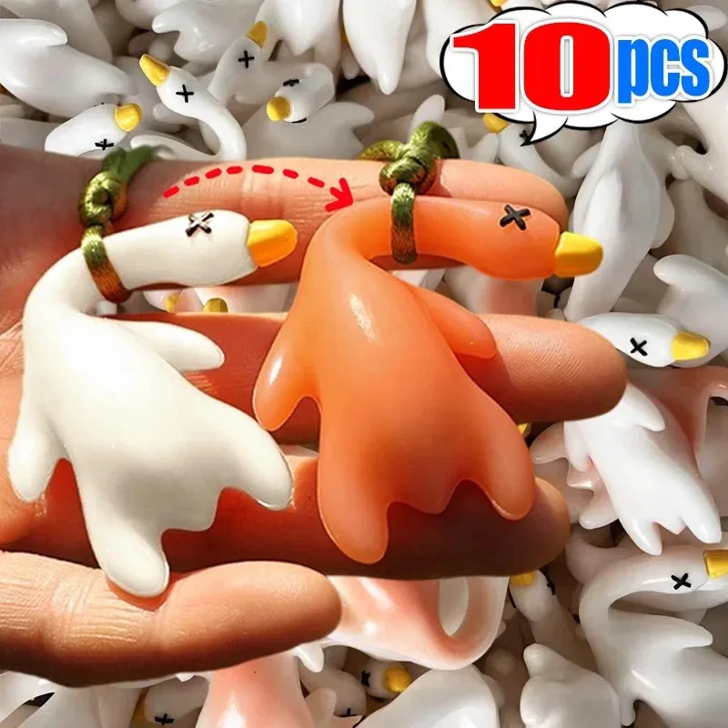 1/10 قطعة تغيير لون بطة المفاتيح بطة مشوية كيرينغ حقيبة قلادة مضحك سيارة زخرفة الديكور مرآة الرؤية الخلفية اكسسوارات #2