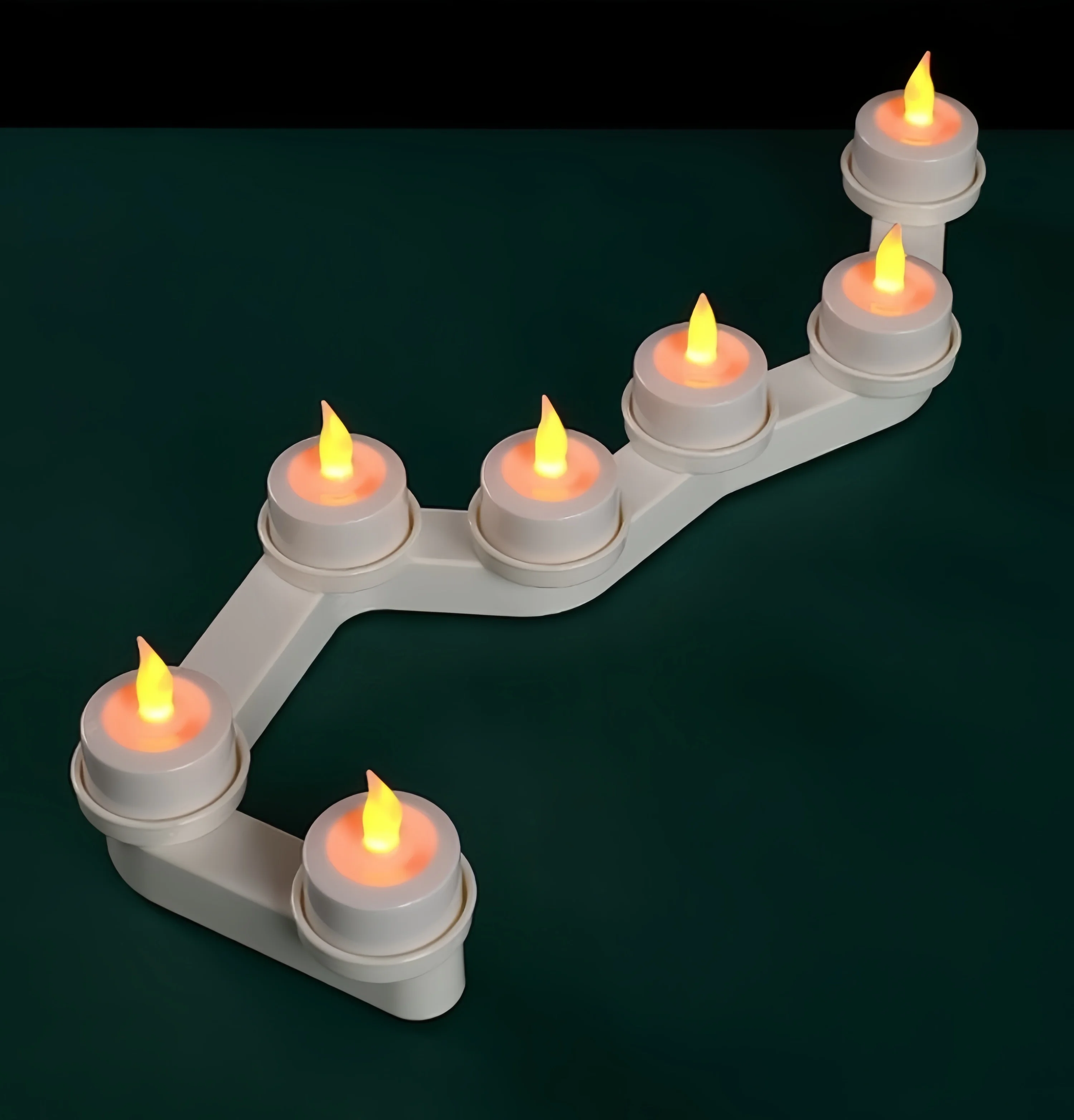 

Перезаряжаемая светодиодная лампа-чайник «Семь звезд» с пультом ДУ и таймером, электронная свеча для молитвенного стола в Буддийском храме, атмосферное освещение