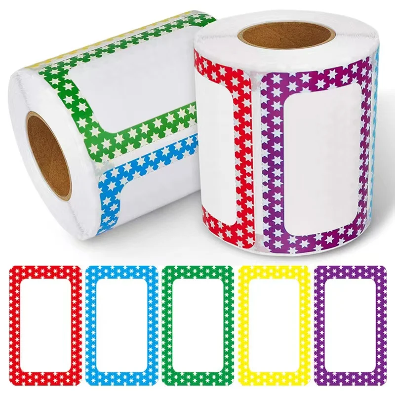 

50-150pcs Colorful Blank Handwritten Name Stickers Labels Children School Teacher Offer Stationery Sticker Water Bottle Desk