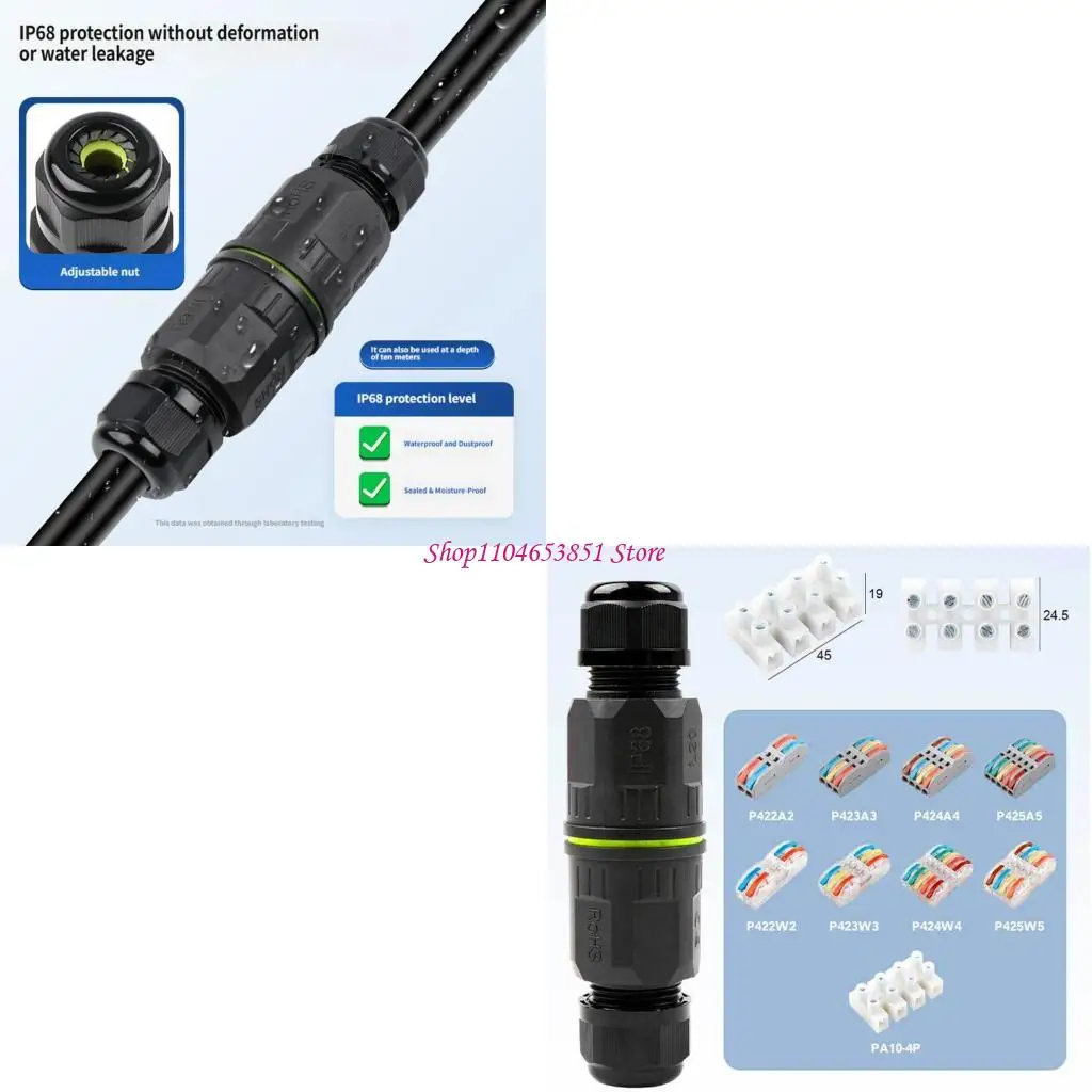 High Current Electrical Cable Connector With 32A Current For Solar Panel 