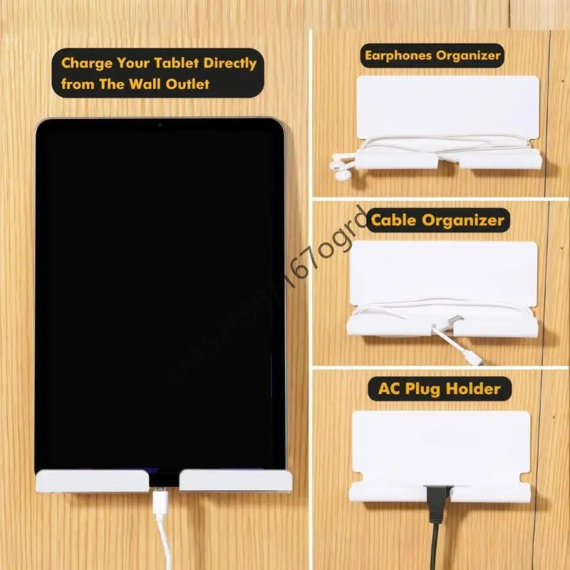 

Acrylic Tablets Wall Mounts Holder For Multiple Size for Easy Toolless Installation and Adjustable Viewing Angled 634A