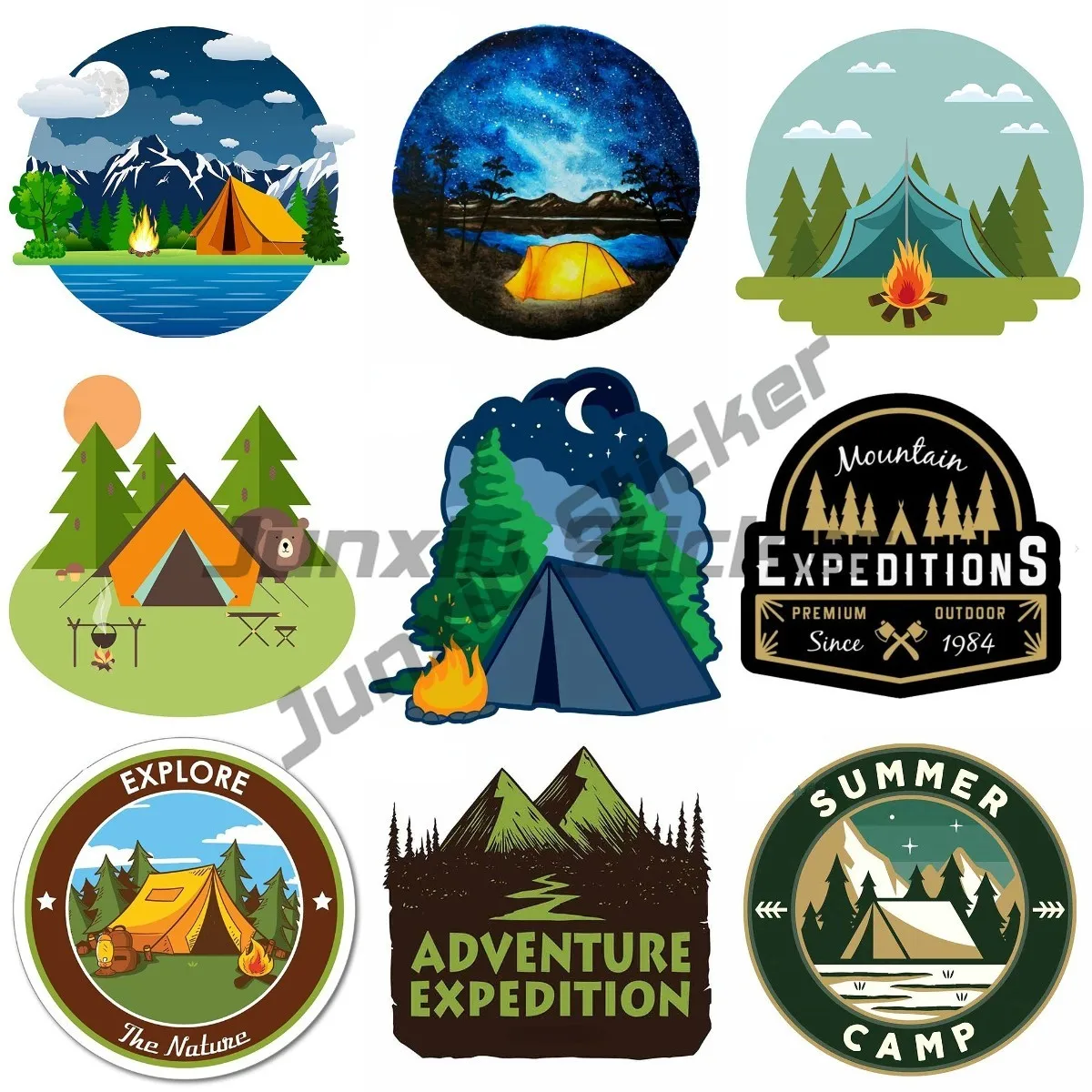 

Expedition Travel Car Sticker Never Stop Exploring Decal JDM Off-road Rear Windshield Trunk Decoration Funny Car Sign