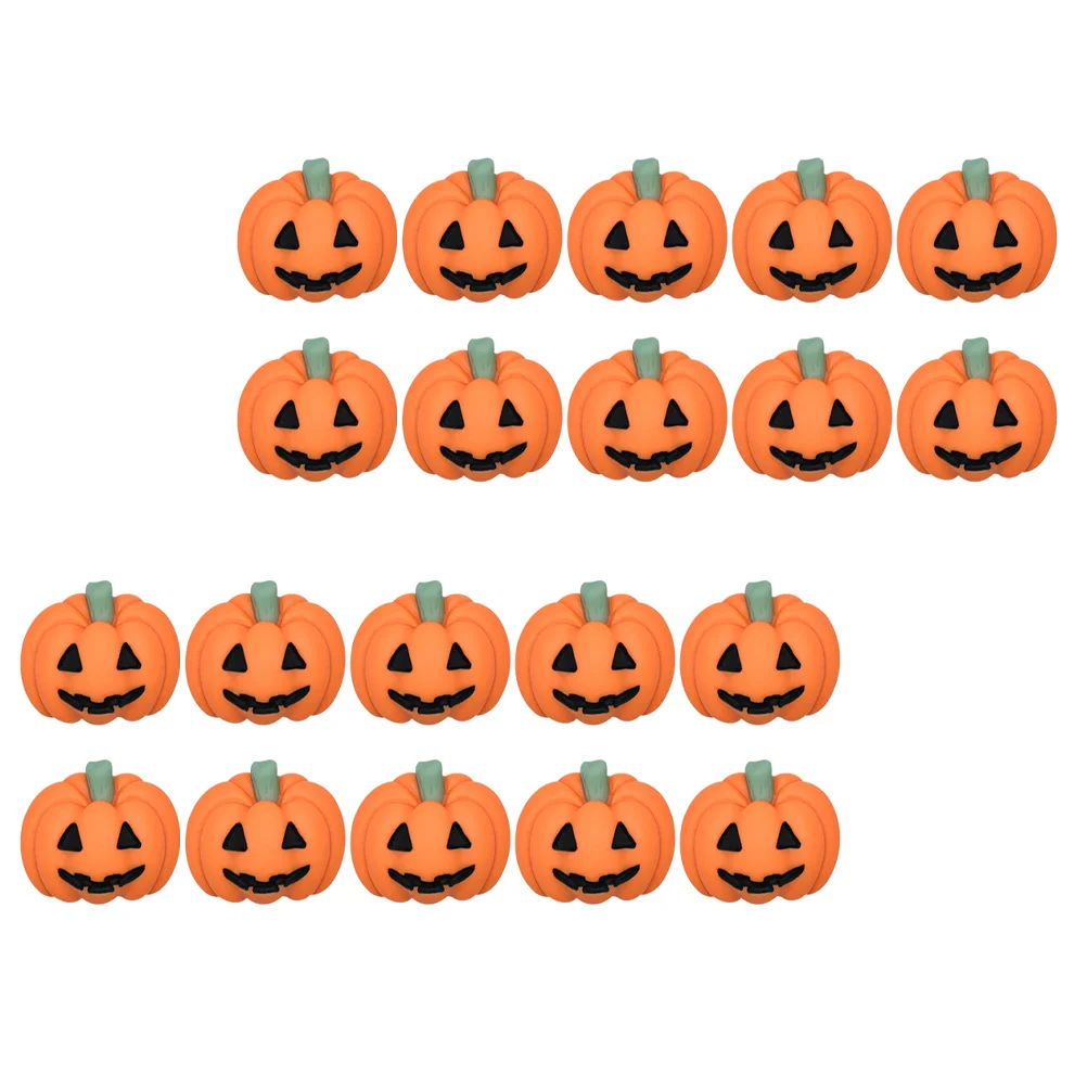 20 Pcs Mobile Phone Case Pumpkin Stickers Halloween Charms DIY Crafts Jewelry Making Spider Resin Flatback