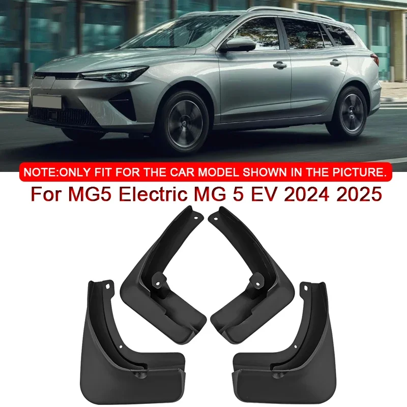 for-mg5 electric-mg-5-ev-2024-2025-car-styling-abs-car-mud-flaps-splash-guard-mudguards-mudflaps-front-rear-fender-accessories