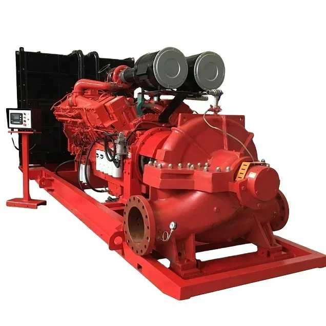 Electric Fire Fighting Pump System Large Engine Split Case Fire Fighting Centrifugal Pump