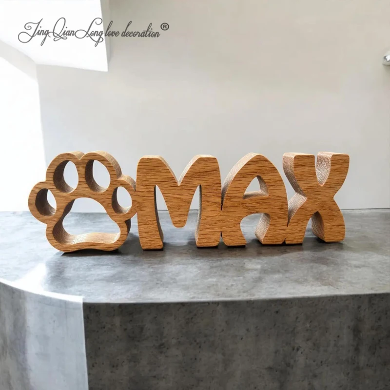 Personalized Wooden Dog Name Tag, 3D Custom Pet Name Tag, Dog Room Sign, Animal Sign, Dog Kennel Sign, Custom Dog Name Sign