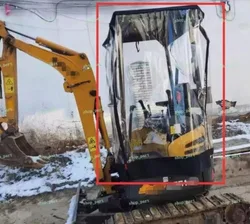 1PC Mini Excavator Car Cover Warm Awning Thickened Pvc Windproof For Yanmar 17