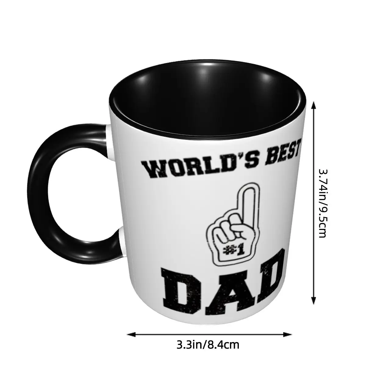 Custom World Best Dad Ever Daddy Gifts Mugs DIY Ceramic Tea Milk Coffee Cups