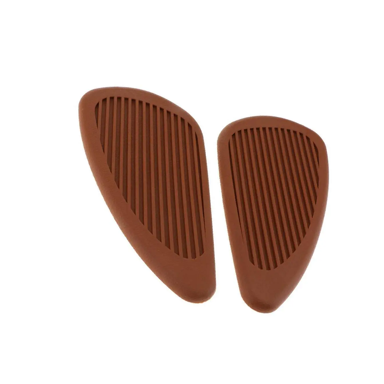 

Motorcycle Gas Tank Pad Traction Side Fuel Knee Grips Decal Cafe Racer Brown