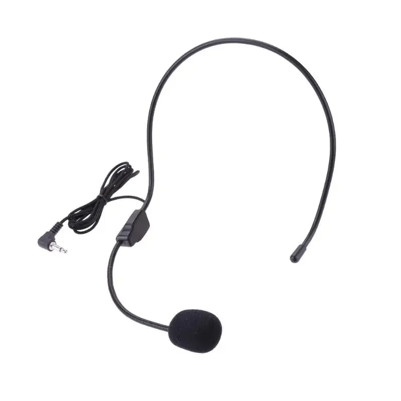 

New Portable Head-mounted Headset Microphone Wired 3.5mm Plug Guide Lecture Speech Headset Mic For Teaching Meeting bee ear mic