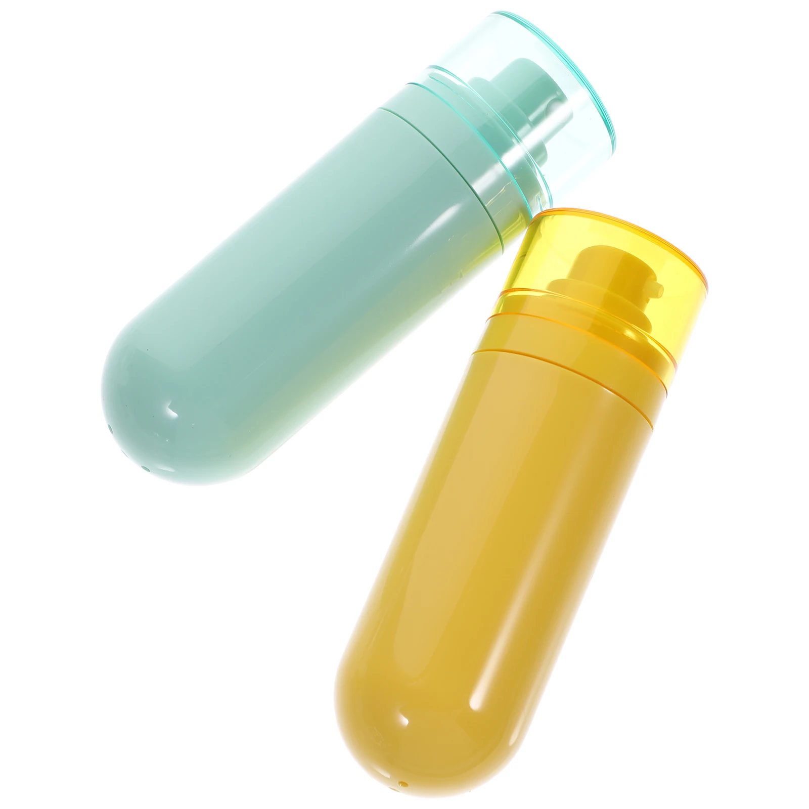

2Pcs Travel Bottles Refillable Toiletries Sub Empty Portable Shampoo Containers Gel Sunscreen Lotion Dispenser Safe