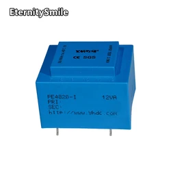 PE4820-I Power 12VA input 110V Output 6V-24V 50-60Hz Vaccum Epoxy Encapsulated PCB Welding Isolation Transformer