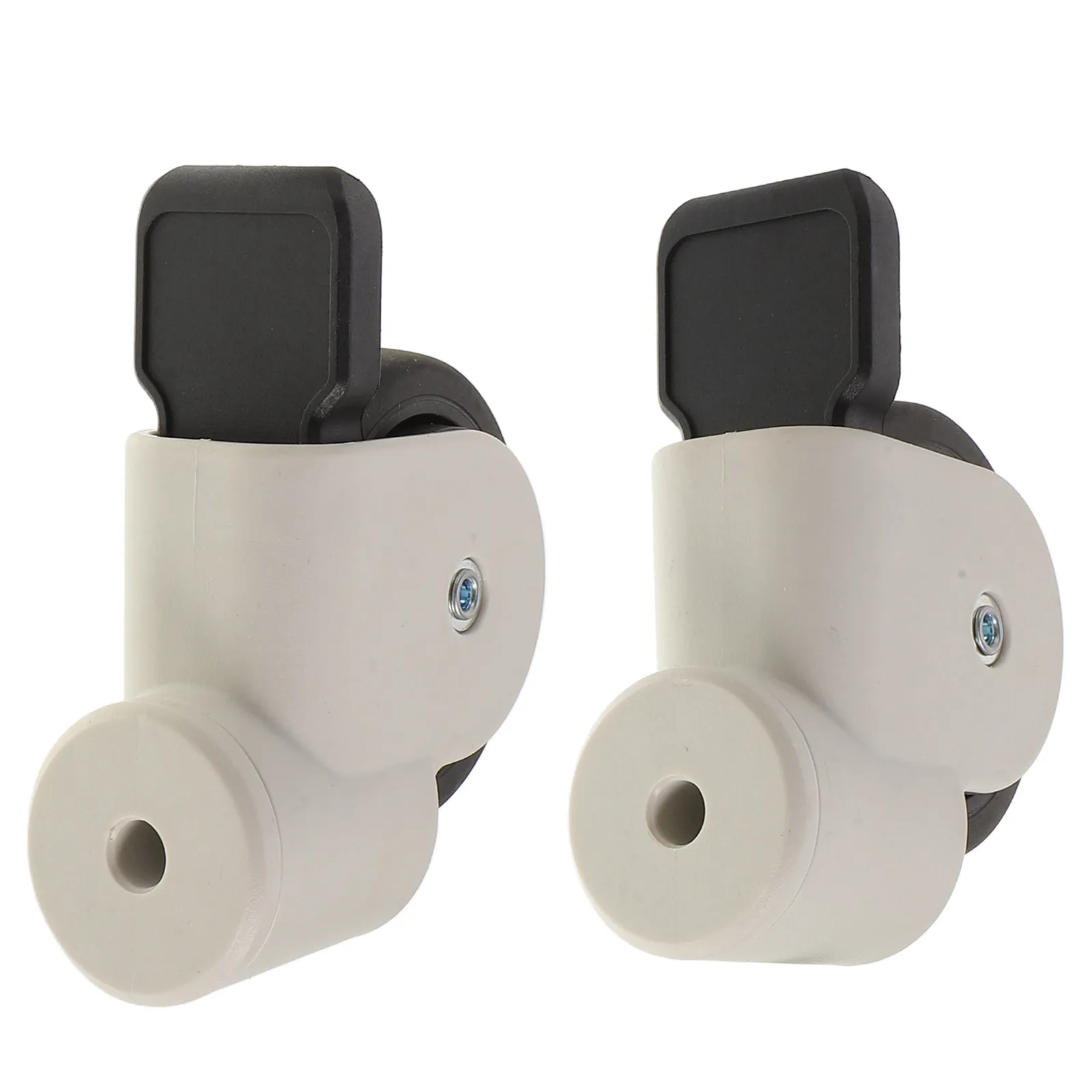 2Pcs Swivel Locking Caster Wheels Silent Brake Wheel Bath Commode Hospital Chair Replacement Front Swivel Casters Accessories