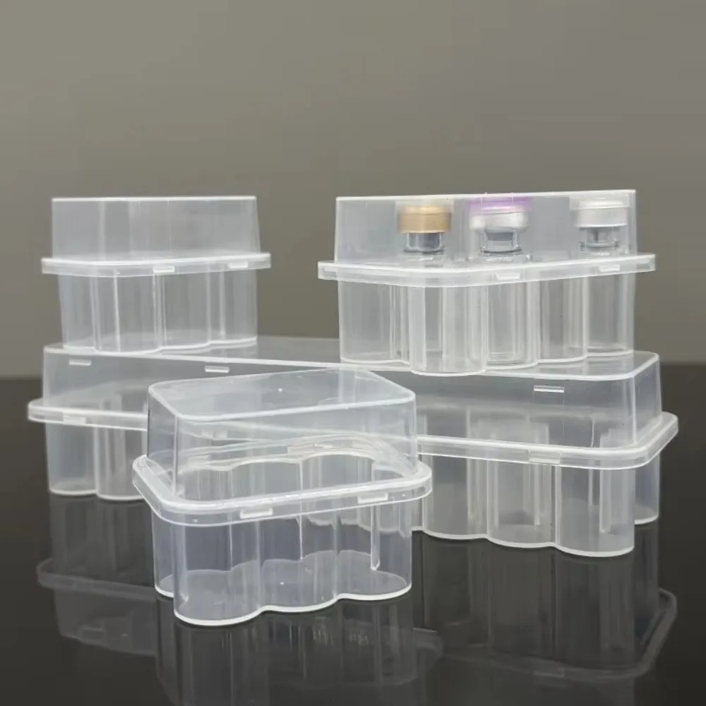 1Pc Portable 3ml Capacity Peptide Case Stackable Transparent Peptide Storage Box Freezer Tube Box Vial Storage Case