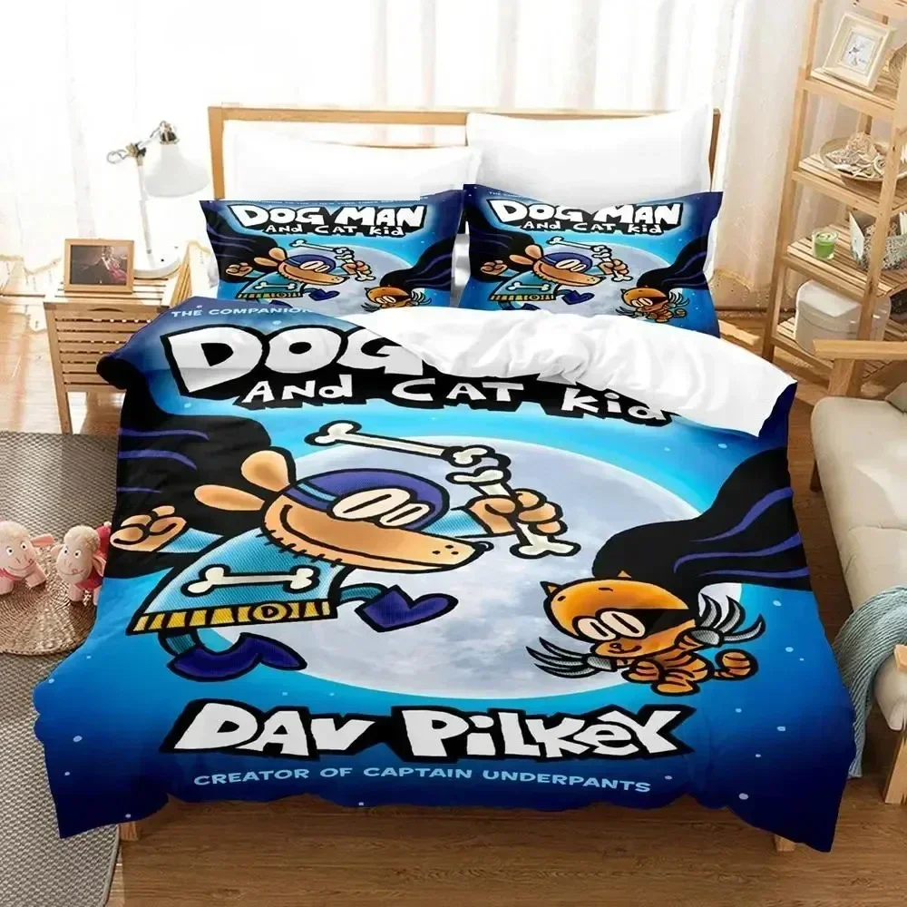 

3D Print Cartoon Dog Man Bedding Set Duvet Cover Sheet Printed Bed Set Pillowcase Bed Full Queen King Size Comforter Bedroom
