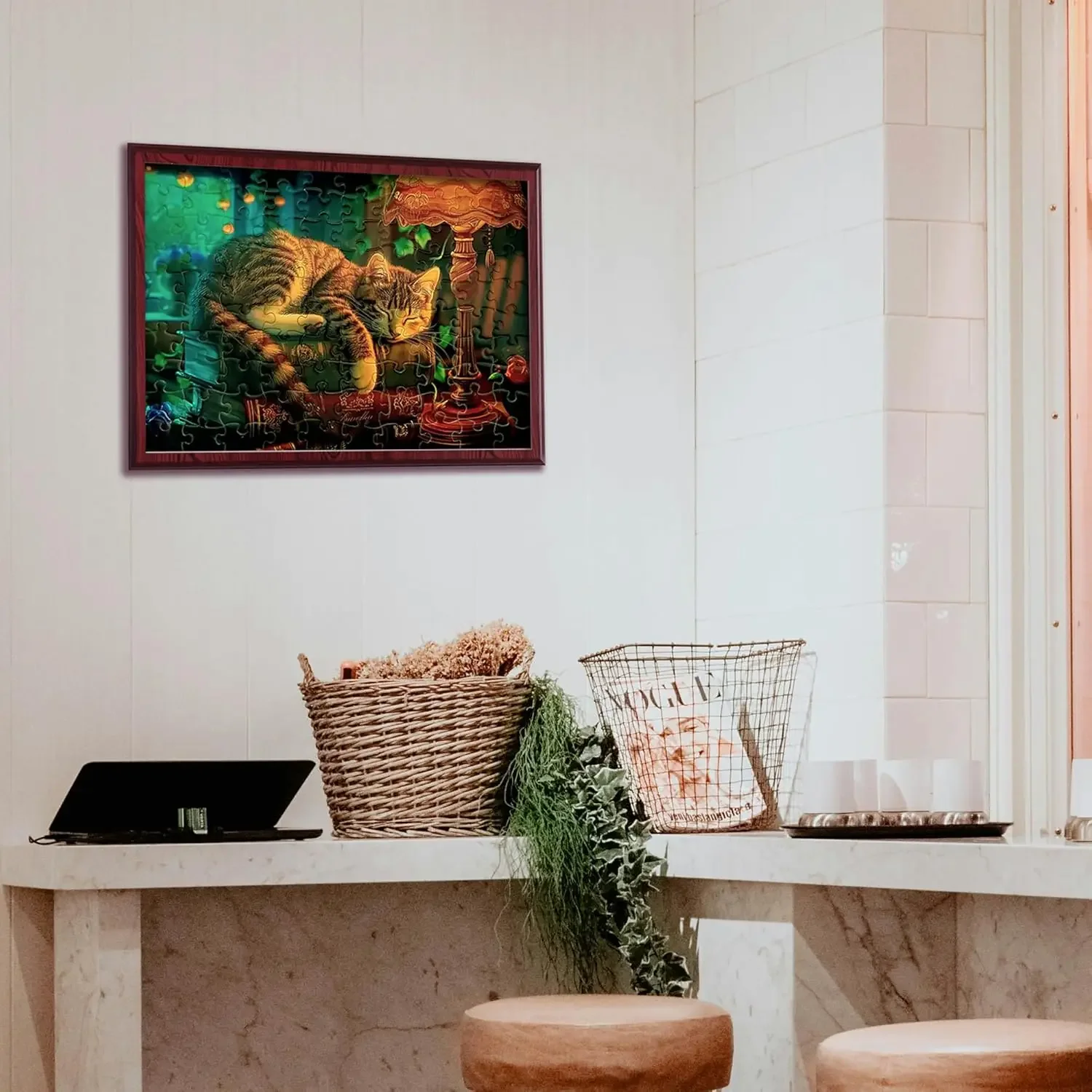 Napping Cat 120/300/500/520/1000/1314 Pcs Jigsaw Puzzles Challenging Family Activity Floor Games for Gameroom Bedroom Livingroom