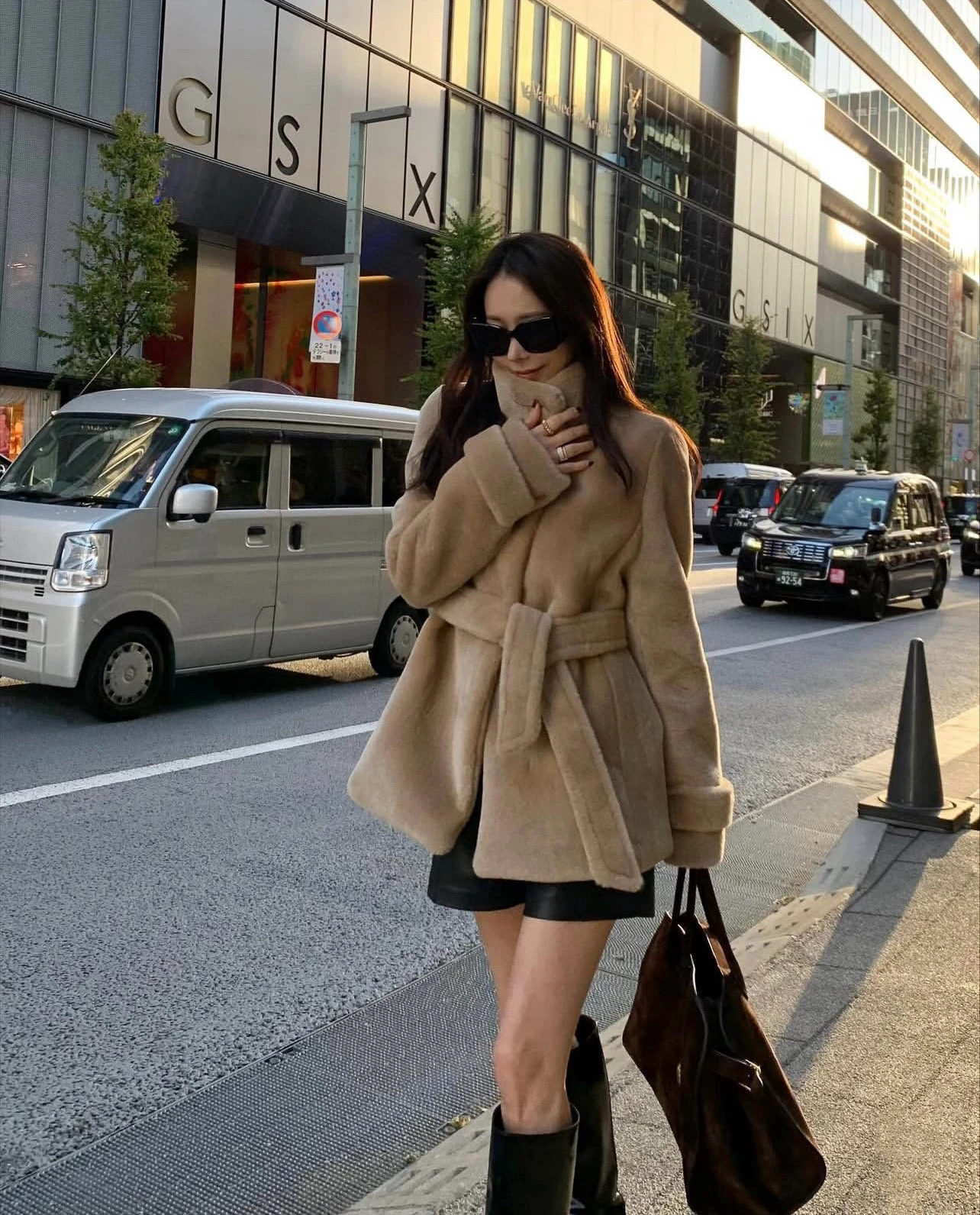 

Warm Cotton Jaet Women's Loose Fit Stand Collar Belted Outerwear Autumn Winter New Arrival Dongda Gate Sle Long Sve