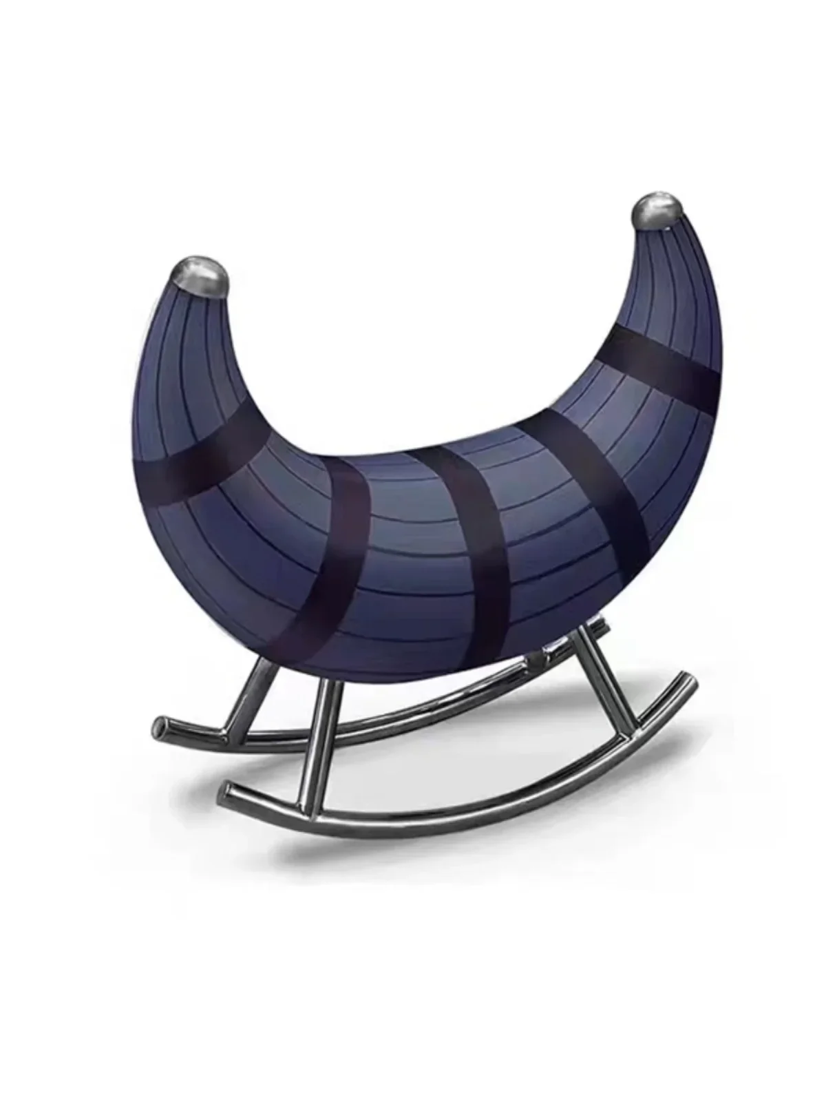 S Creative FRP Electroplating Leisure Chair Acrylic Rocking Chair