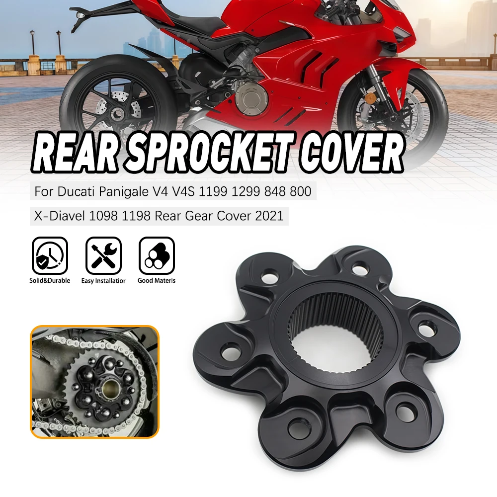 

Motorcycle Rear Sprocket Flange Cover For Ducati Diavel 1200 1260 S Xdiavel 1262 Streetfighter 848 Panigale V4 Sbk 848 Evo