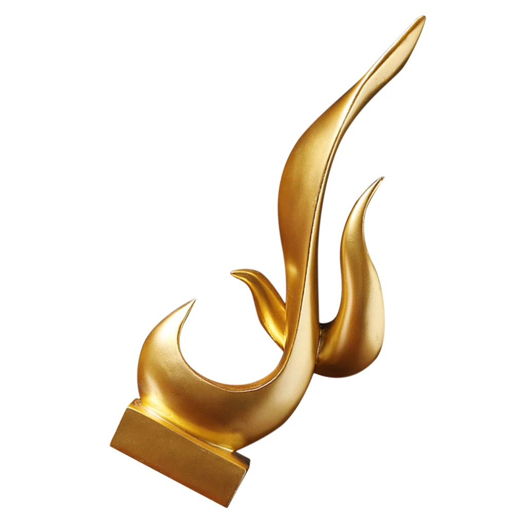 

Decor Resin Statue Gold Figurine Craft Living Room Dining Table Centerpiece Home Decoration Modern Piece