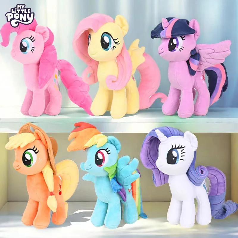 30-50Cm My Little Pony Cartoon Plush Toy Anime Twilight Sparkle Fluttershy Pinkie Pie My Little Pony Stuffed Ornament Doll Gifts