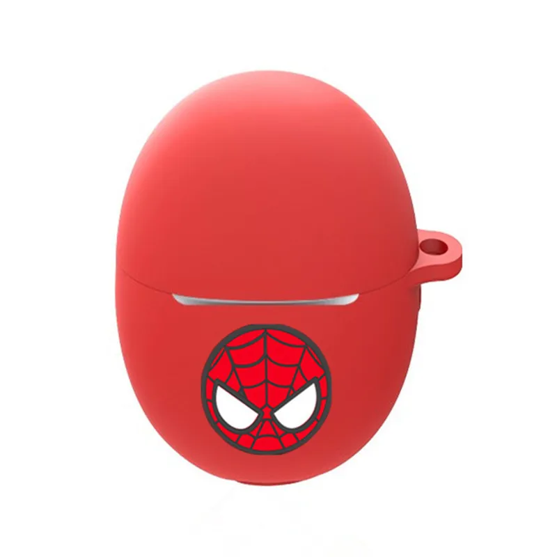 Cartoon Marvel Earphone Case Cover For Huawei FreeBuds 5 Silicone Wireless Earbuds Charging Box Protective Cover With Hook