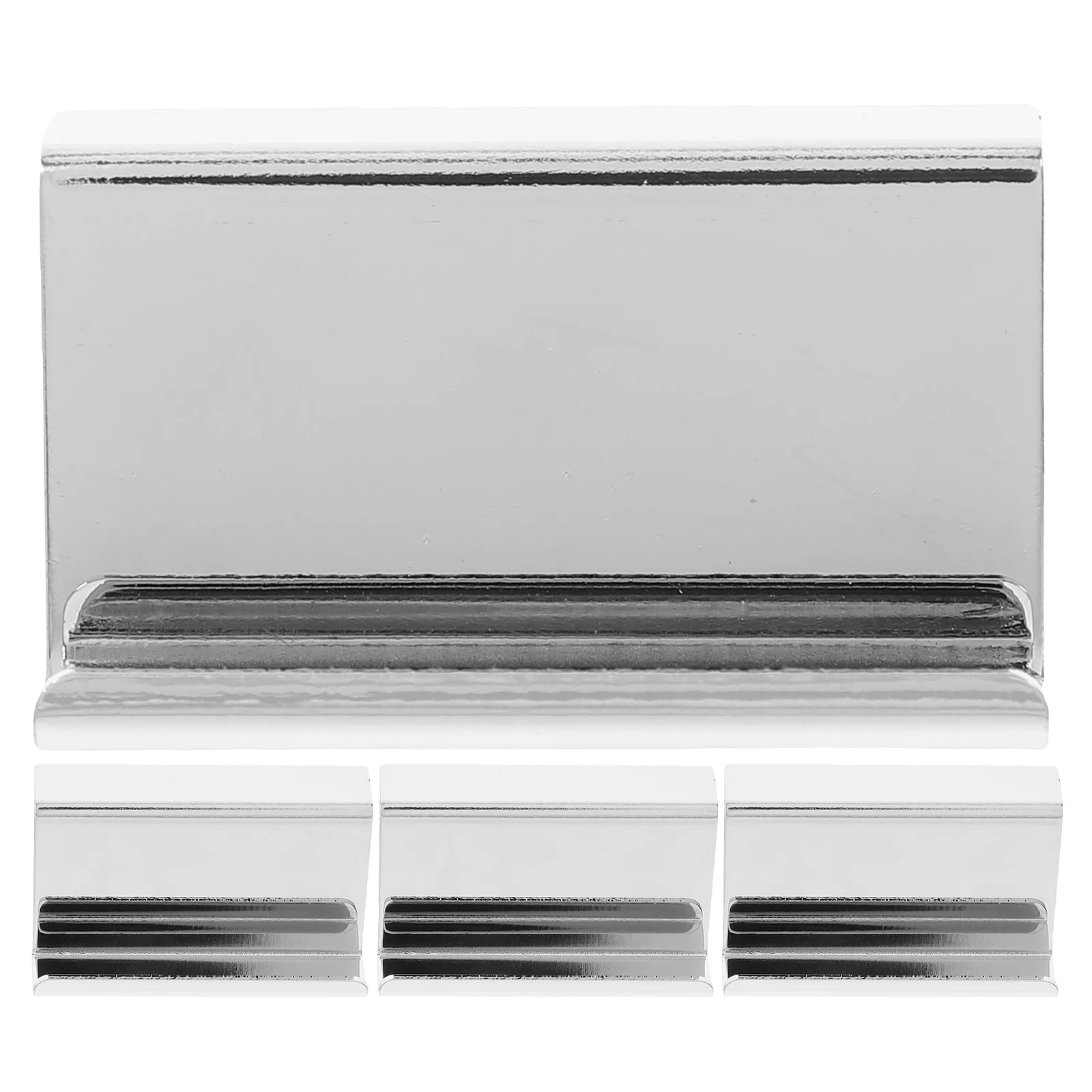 

4 Pcs Window Glass Door Handle Cabinet Handles Edge Pulls for Cabinets Cold Rolled Steel
