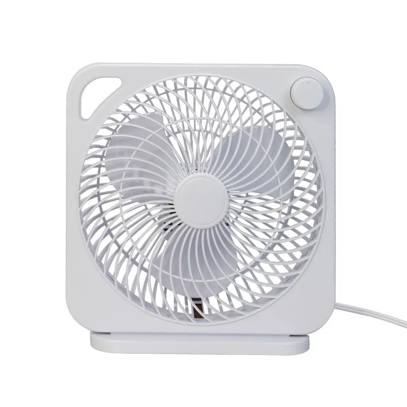 

9-inch Box Indoor Comfort Personal AC Electric Fan, 3 Speeds White