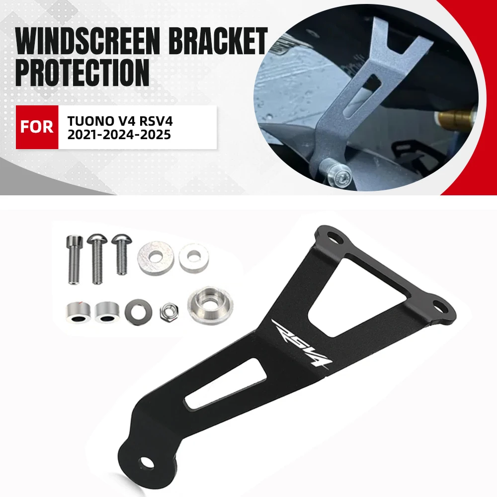 

2024 2025 For Aprilia Tuono V4 RSV4 Factory 2021-2023 2022 Motorcycle Exhaust Hanger Bracket Black Muffler Support Accessories