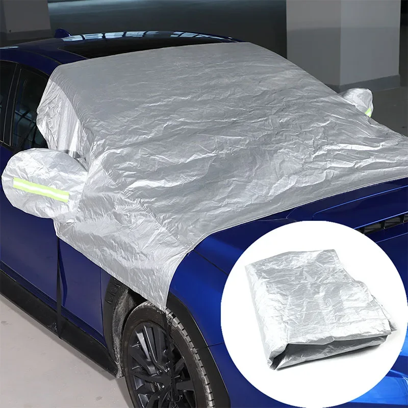 For Subaru WRX 2021-2023 Polyester Taffeta Silver Car Special Snow Shield External Protection Accessories (pickup Type)