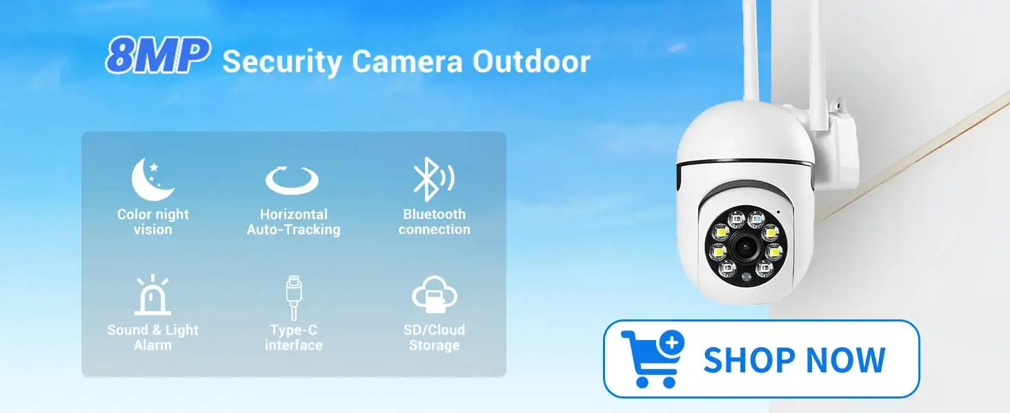 2.4G 8MP Kameras WLAN-Videoüberwachung IP-Innensicherheitsmonitor 5.0X Zoom Drahtloser Haus-Alarm mit Tracking-Funktion O-Kam Pro – Detail 1
