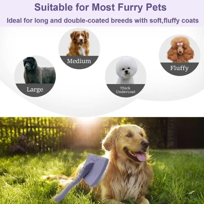 K43D Đa năng chăm sóc thú cưng chải chuốt để loại bỏ các nút tóc abs pet slicker Brush cho chó nhỏ mèo thỏ