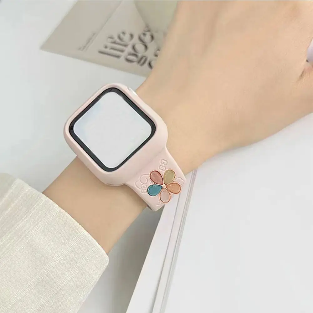 Creative Metal Watch Band Decorative Nails Diamond Brooch Decorative Ring Wristbelt Charms for Iwatch Strap Accessories