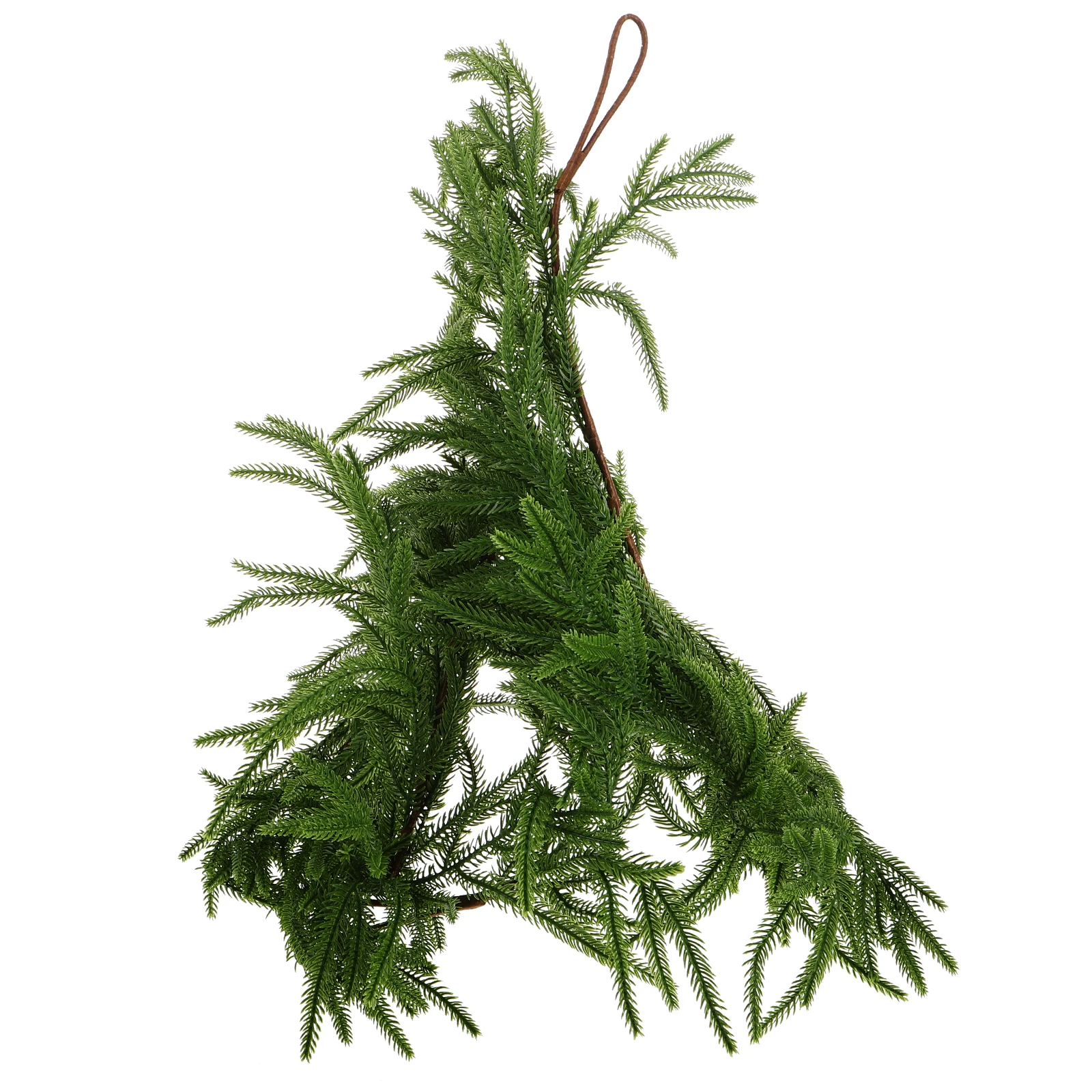 

Simulated Pine Needle Vine Artificial Garland Christmas Decoration Greenery for Diy Faux Fake Wreath Needles Mantle