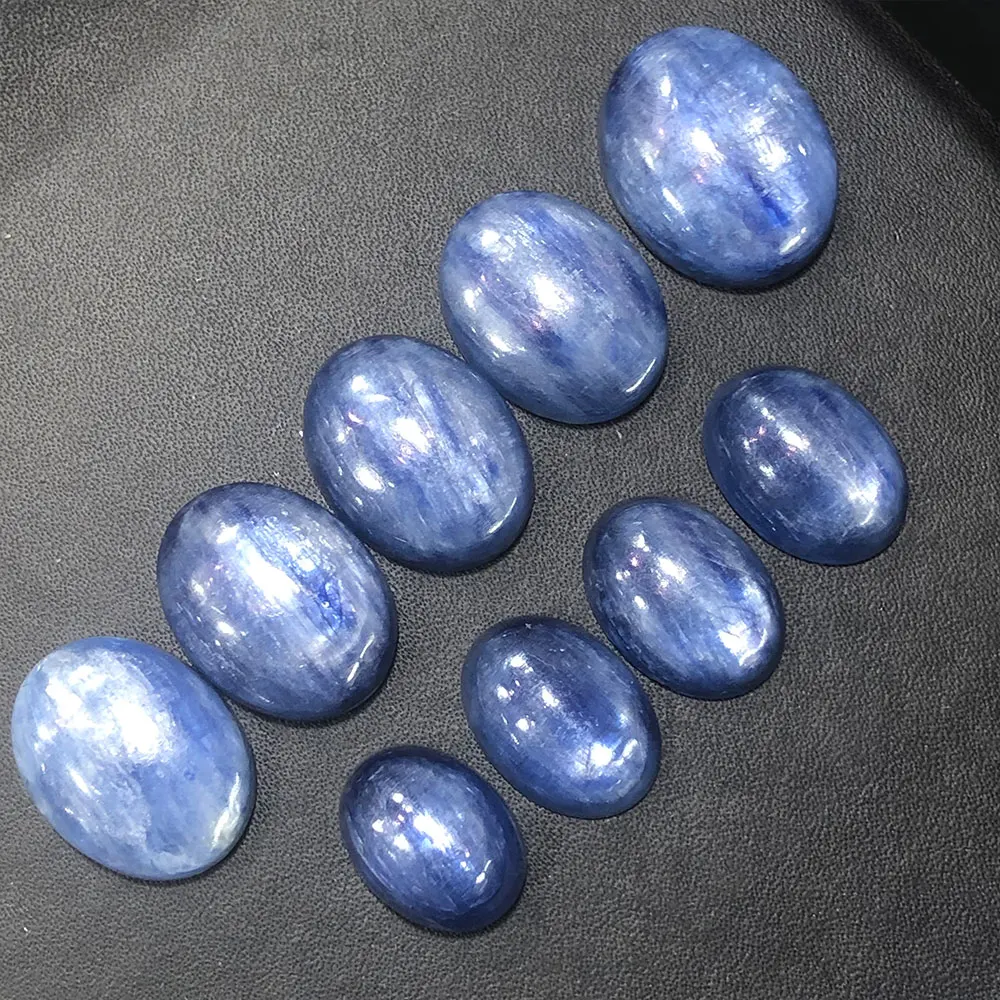 Natural Kyanite Oval Cabochon Blue Kyanite Quartz Crystals Healing Stone Gemstone Energy Reiki Jewelry Making Home Decoration