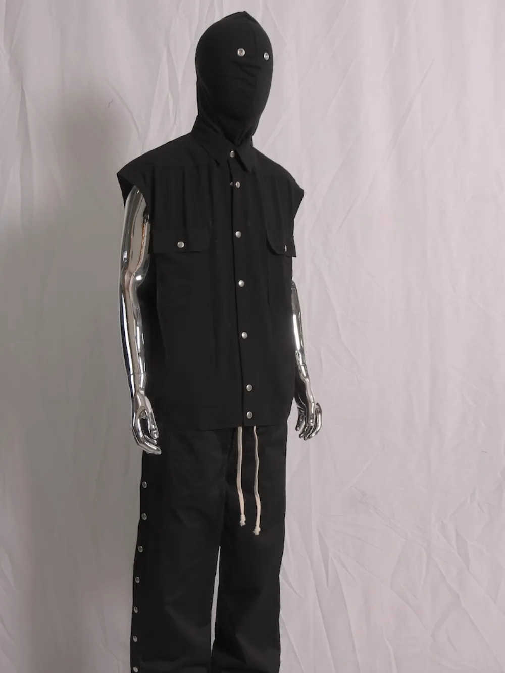 High Street Dark RO Vest Men's Japanese Style Dark Style Sleeveless Shirt Loose and Fashionable Vest Coats  Men Clothing