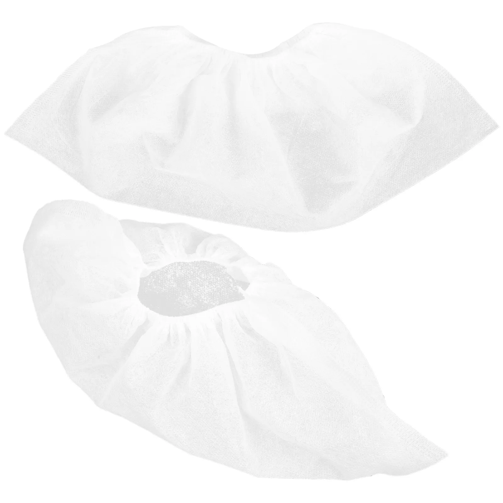 100Pcs Disposable Shoe Covers Non-Slip Breathable Elastic Opening Dustproof Floor Protector for Indoor Use Dentists Gardeners