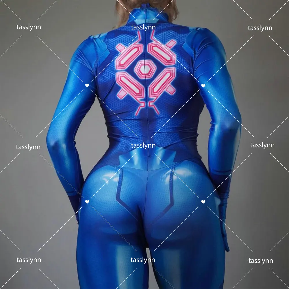 Horké hry METROID kostýmy samus aran cosplais elastická vlákna kombinéza  anime oblečení sexy zentai geek děvče halloween kostýmy pro ženy