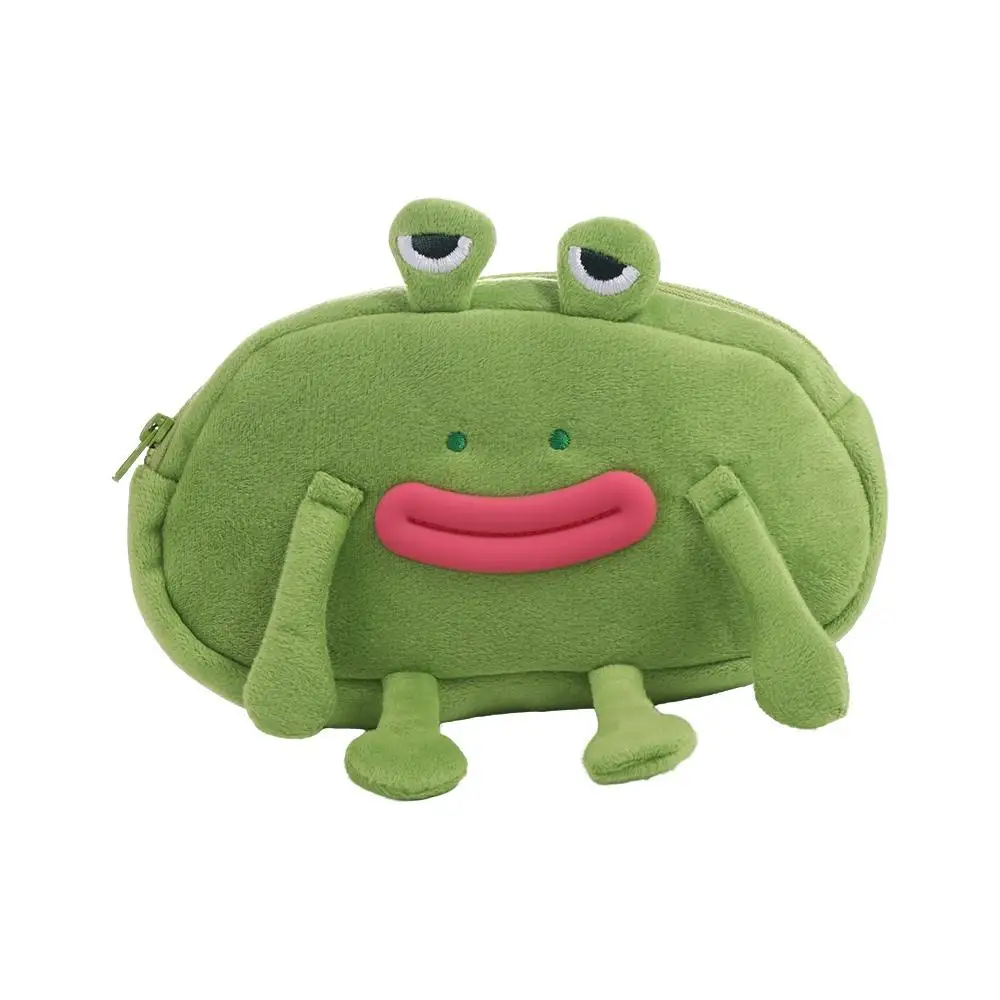 Desktop Organizer Big Mouth Frog Pen Bag Cosmetic Pouch Pencil Holder Stationery Pouch Large Capacity Pencil Bag School Office