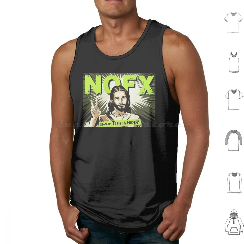 Never Trust A Hippy Tank Tops Vest Sleeveless Nofx Nofx Punk Nofx Band Punk Band Linoleum Punk In Drublic