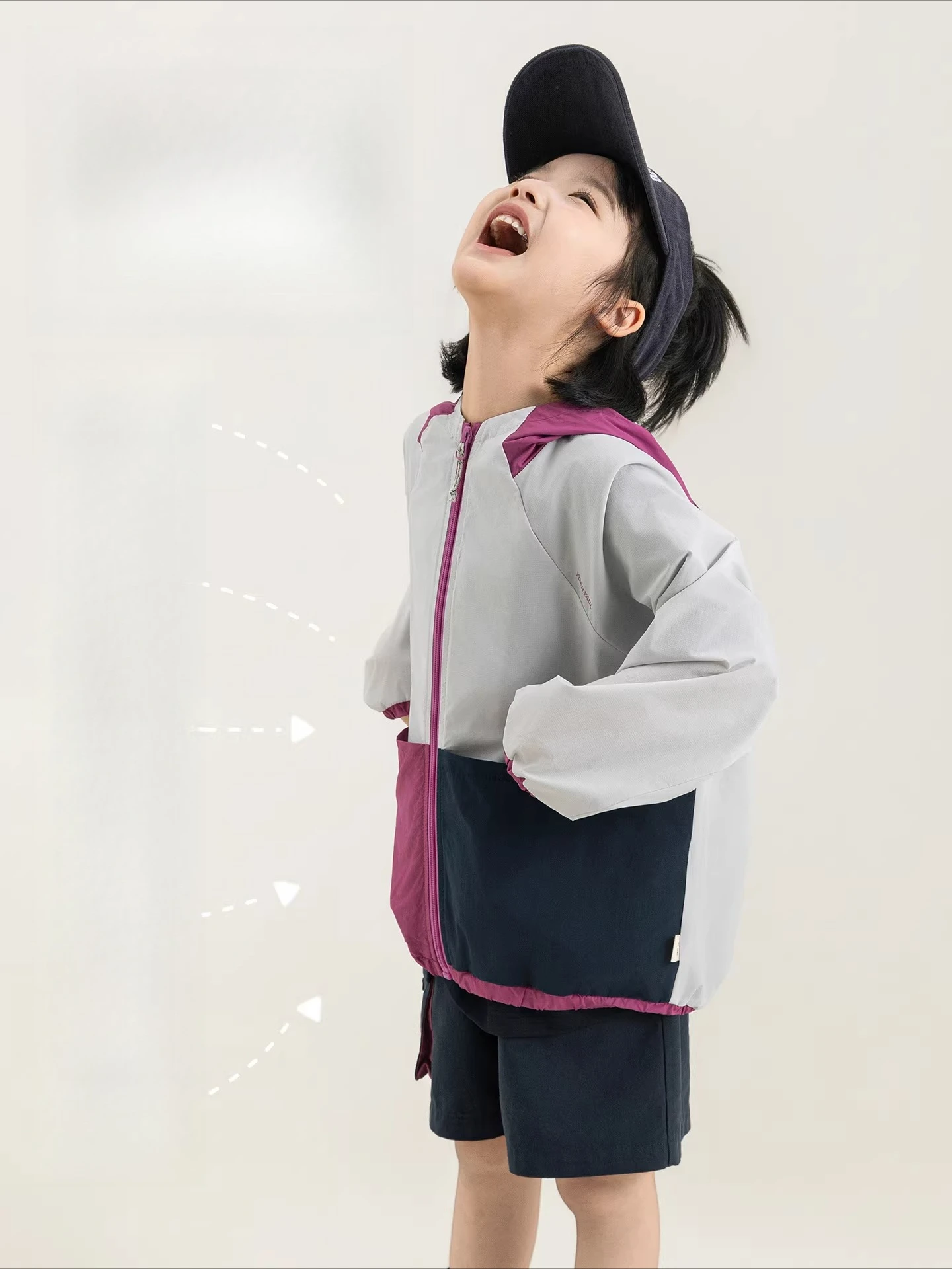 2026 New Summer Children Girls Long Sleeve Sunscreen Coat Shorts Set Light Thin Breathable Kids Outfit