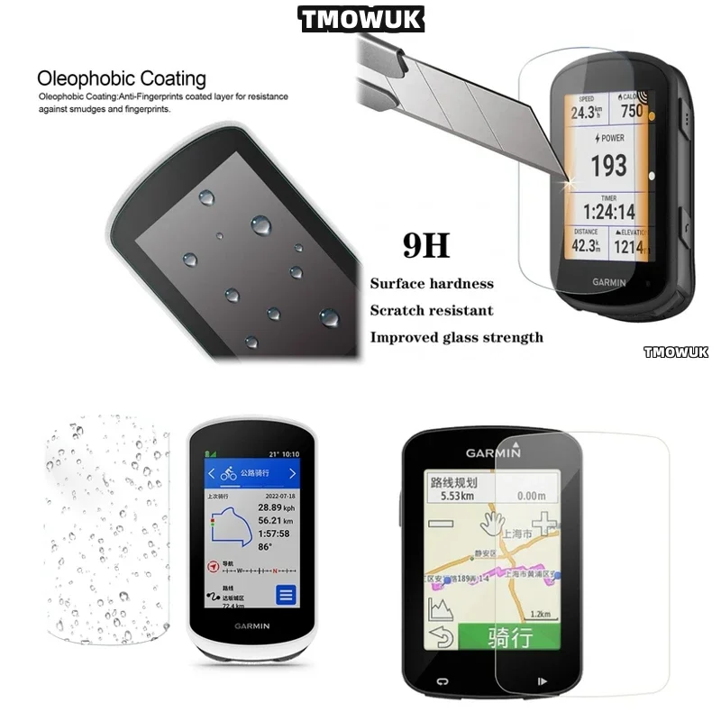 Película de vidrio templado para pantalla de dispositivo GPS de bicicleta, para Garmin 1030 Plus 1040 Edge 520 820 530 1040 540 840 130 Explore2