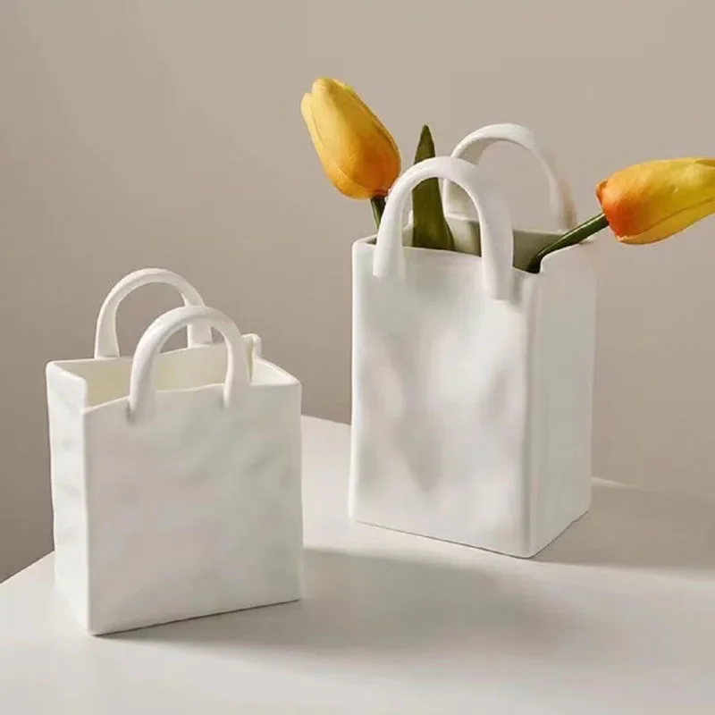 

Indoor Arrange Flowers Vases Decoration Plant Pots Living Room Pottery Vases Simple Design Home Decor Decoration Maison LLVA