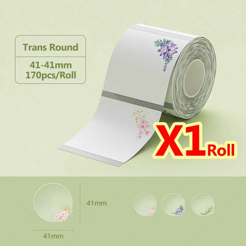 NiiMBOT B21 B1 B3S Ronde Label Afdrukken Sticker zelfklevende Thermische Waterdichte Digitale Nummer Cake Afdichting Sticker Papier