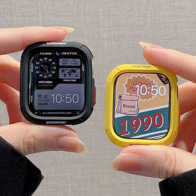 Weiche TPU-Hülle für Apple Watch 10 9 8 Gehäuse 46mm 42mm 45mm 41mm 44/40mm Ultra Schutz iWatch Series 7 SE 6 5 Stoßfänger Zubehör – Detail 12